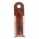 Подвижный зубчатый нож измельчителя комбайна John Deere - 173х50х4мм [Rasspe]